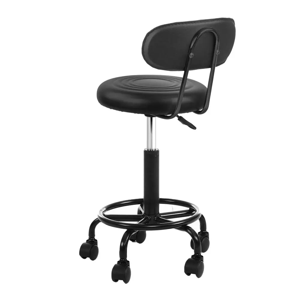 Artiss Salon Stool Swivel Chairs with Back Barber Beauty Hydralic Lift Deals499