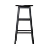 Artiss Set of 2 Beech Wood Backless Bar Stools - Black Deals499