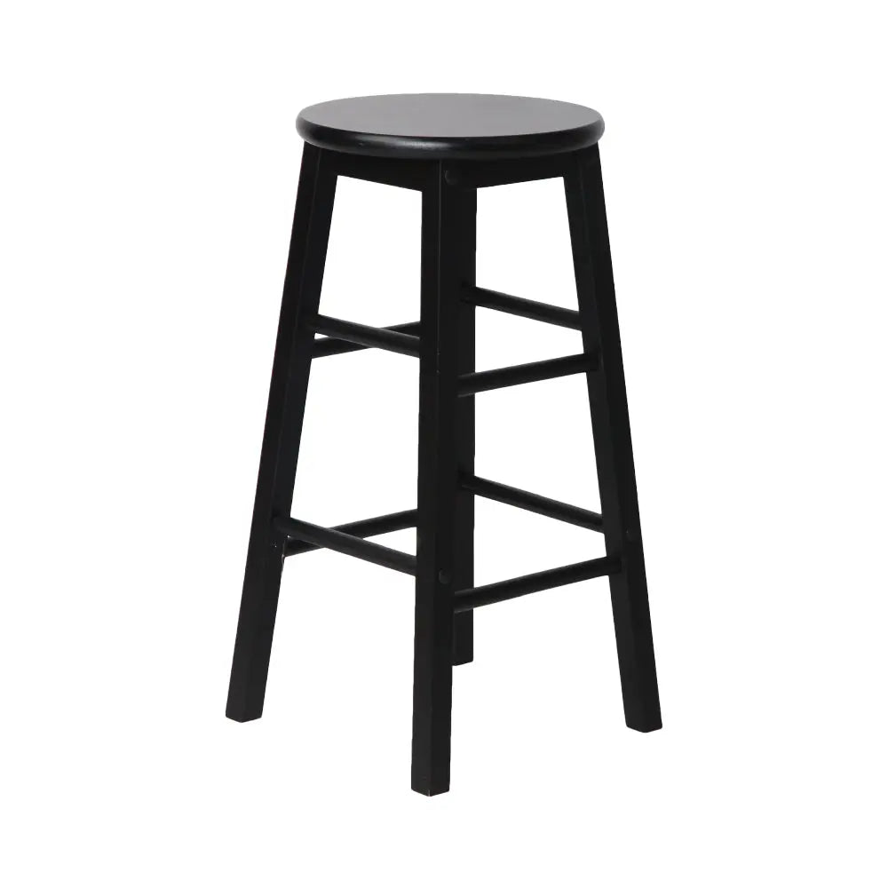Artiss Set of 2 Beech Wood Backless Bar Stools - Black Deals499
