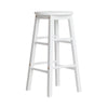 Artiss Set of 2 Beech Wood Backless Bar Stools - White Deals499