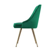 Artiss Set of 2 Dining Chairs Retro Chair Cafe Kitchen Modern Metal Legs Velvet Green Deals499