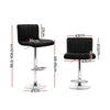 Artiss Set of 2 Line Style PU Leather Bar Stools - Black Deals499