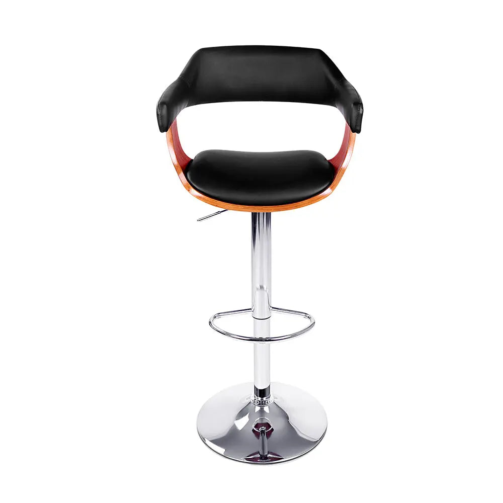 Artiss Set of 2 Wooden Bar Stool - Black and Wood Deals499