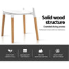 Artiss Set of 4 Wooden Stackable Dining Chairs - White Deals499