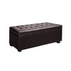 Artiss Storage Ottoman Blanket Box Footstool Leather Foot Stool Chest Toy Brown Deals499