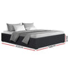 Artiss TOKI Double Size Storage Gas Lift Bed Frame without Headboard Fabric Charcoal Deals499