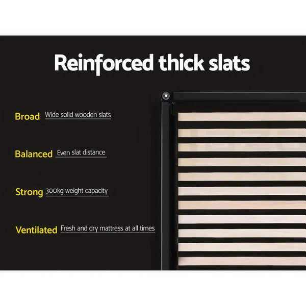 Artiss TOKI Double Size Storage Gas Lift Bed Frame without Headboard Fabric Charcoal Deals499