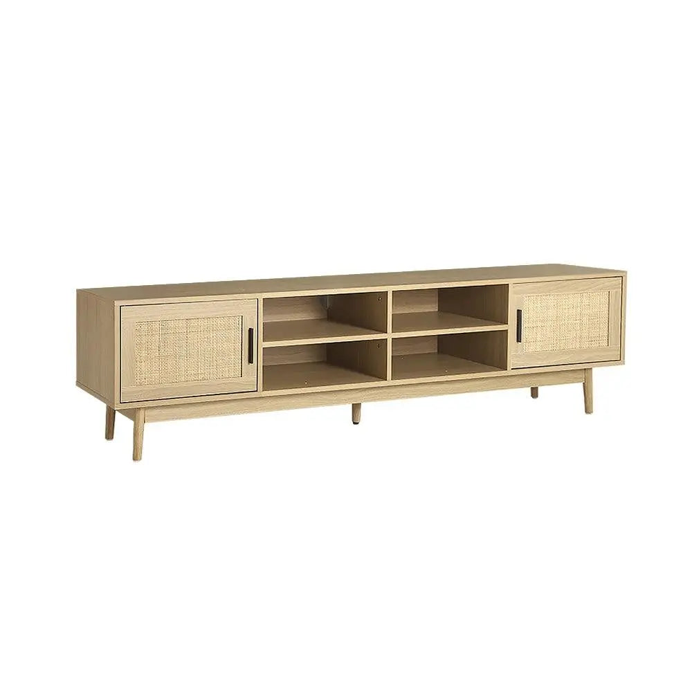 Artiss TV Cabinet Entertainment Unit Storage Cabinets Rattan Wooden 180CM Deals499