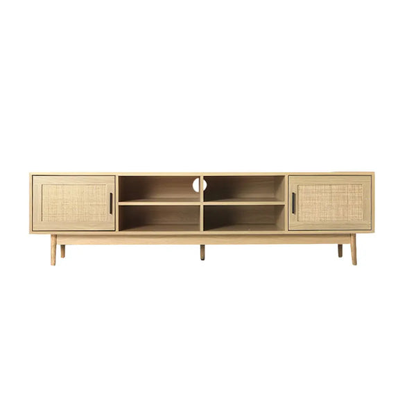 Artiss TV Cabinet Entertainment Unit Storage Cabinets Rattan Wooden 180CM Deals499