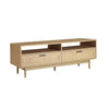Artiss TV Cabinet Entertainment Unit TV Stand Wooden Rattan Storage Drawer 140CM Deals499