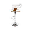 Artiss Wooden PU Leather Bar Stool - White and Chrome Deals499