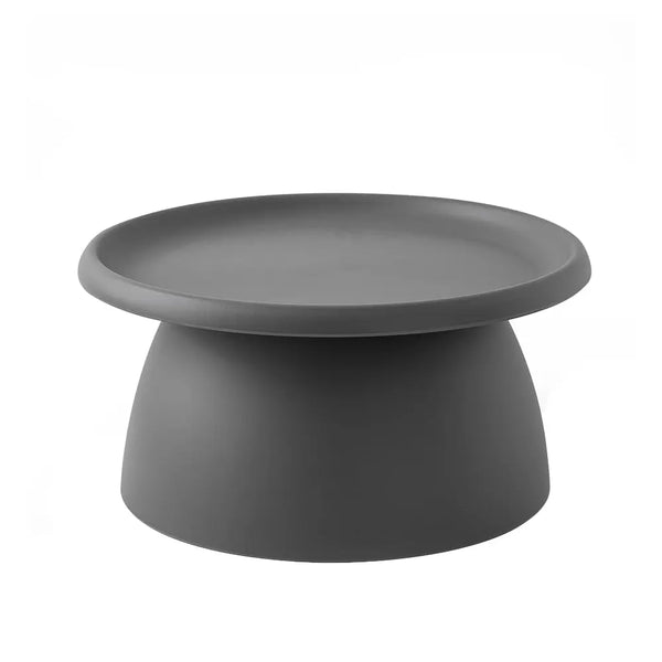 ArtissIn Coffee Table Mushroom Nordic Round Large Side Table 70CM Grey Deals499