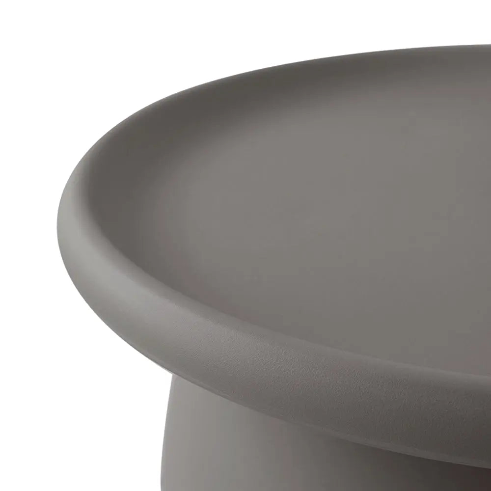 ArtissIn Coffee Table Mushroom Nordic Round Large Side Table 70CM Grey Deals499