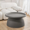 ArtissIn Coffee Table Mushroom Nordic Round Large Side Table 70CM Grey Deals499