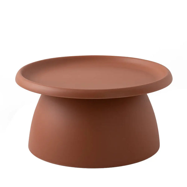 ArtissIn Coffee Table Mushroom Nordic Round Large Side Table 70CM Red Deals499
