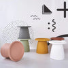 ArtissIn Coffee Table Mushroom Nordic Round Small Side Table 50CM Grey Deals499