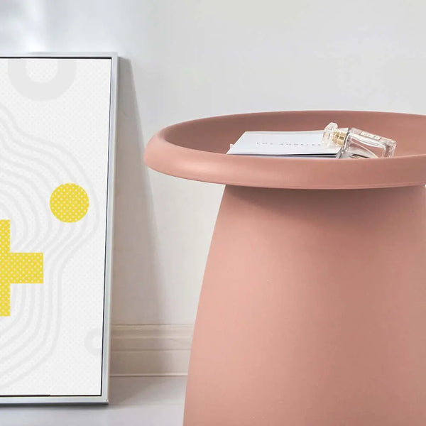 ArtissIn Coffee Table Mushroom Nordic Round Small Side Table 50CM Pink Deals499