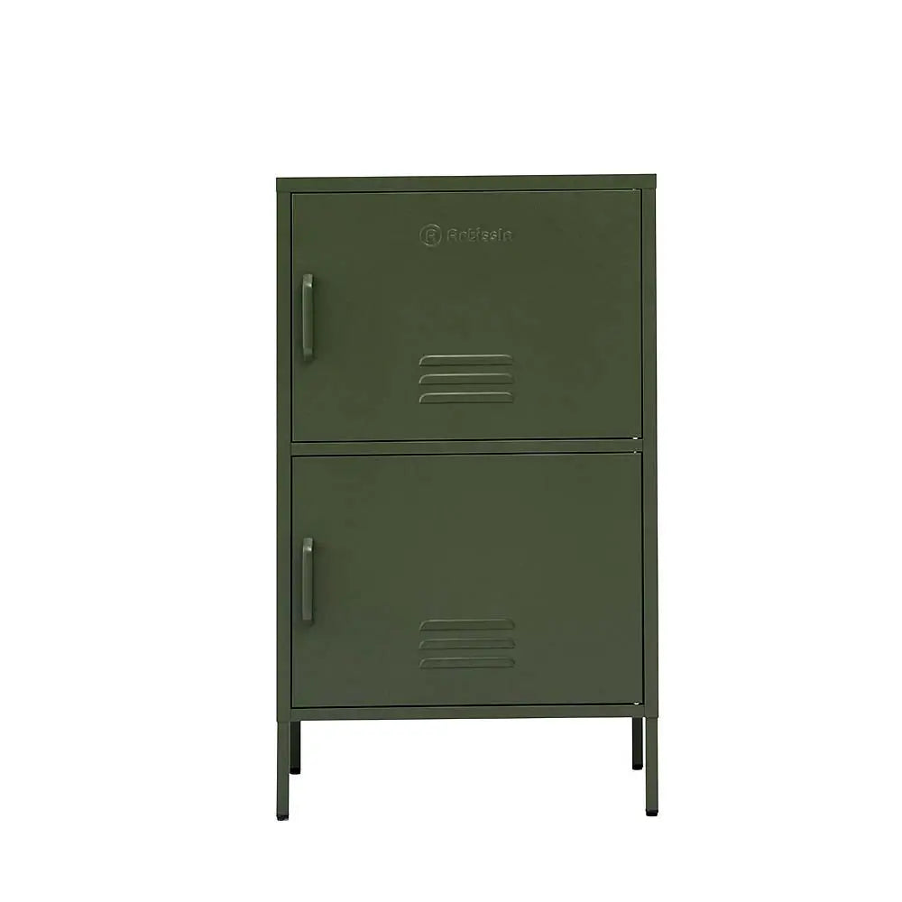 ArtissIn Double Storage Cabinet Shelf Organizer Bedroom Green Deals499