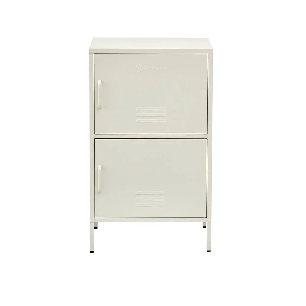 ArtissIn Double Storage Cabinet Shelf Organizer Bedroom White Deals499