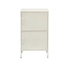 ArtissIn Double Storage Cabinet Shelf Organizer Bedroom White Deals499