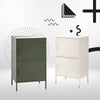 ArtissIn Double Storage Cabinet Shelf Organizer Bedroom White Deals499