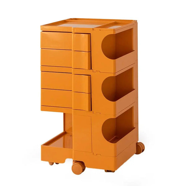 ArtissIn Replica Boby Trolley Bedside Table Storage Shelf Mobile 5 Tier Orange Deals499