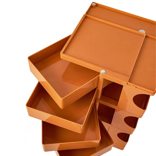 ArtissIn Replica Boby Trolley Bedside Table Storage Shelf Mobile 5 Tier Orange Deals499