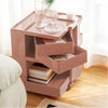 ArtissIn Replica Boby Trolley Mobile Storage Cart Shelf Drawer 3 Tier Pink Deals499