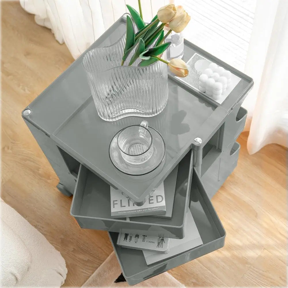 ArtissIn Replica Boby Trolley Mobile Storage Drawer Cart Shelf 3 Tier Grey Deals499