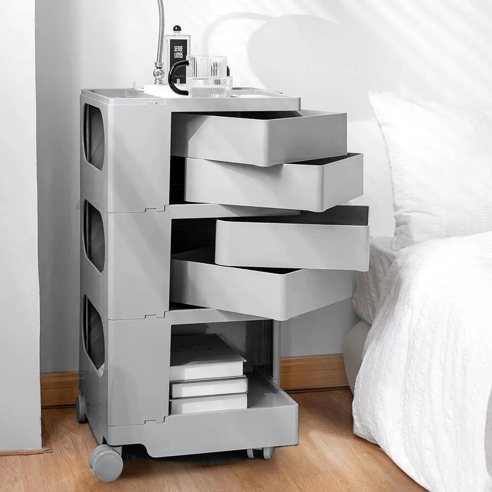 ArtissIn Replica Boby Trolley Storage Bedside Table Cart Mobile 5 Tier Grey Deals499