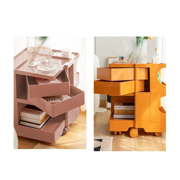 ArtissIn Replica Boby Trolley Storage Bedside Table Mobile Cart 3 Tier Yellow Deals499