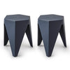 ArtissIn Set of 2 Puzzle Stool Plastic Stacking Stools Chair Outdoor Indoor Blue Deals499