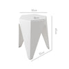 ArtissIn Set of 2 Puzzle Stool Plastic Stacking Stools Chair Outdoor Indoor White Deals499