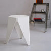 ArtissIn Set of 2 Puzzle Stool Plastic Stacking Stools Chair Outdoor Indoor White Deals499