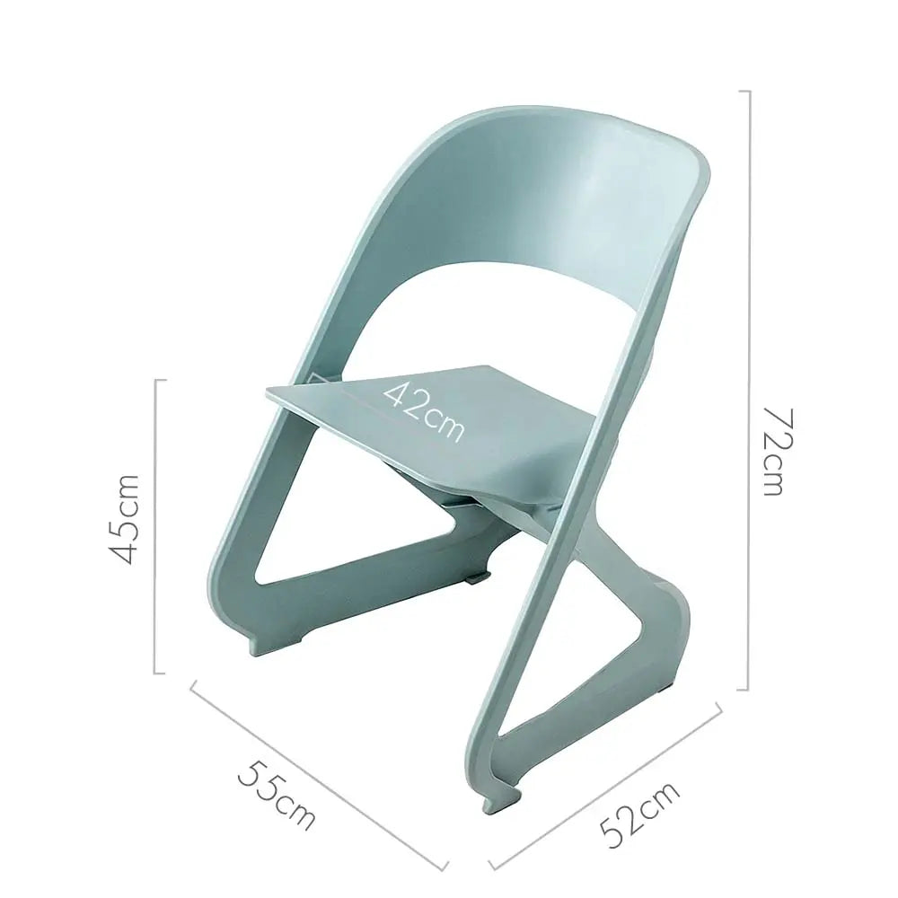 ArtissIn Set of 4 Dining Chairs Office Cafe Lounge Seat Stackable Plastic Leisure Chairs Blue Deals499