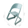 ArtissIn Set of 4 Dining Chairs Office Cafe Lounge Seat Stackable Plastic Leisure Chairs Blue Deals499
