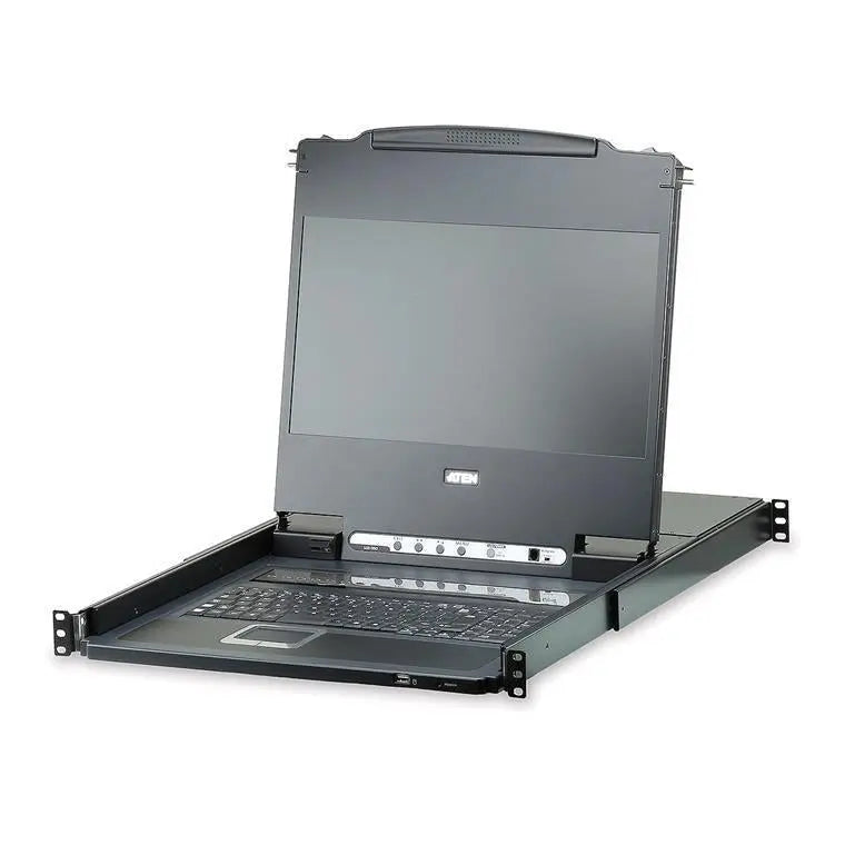 Aten Rackmount USB DVI Single Rail 17.3' Widescreen Full HD LCD KVM 8-port Switch (3PL) ATEN