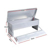 Automatic Chicken Feeder Self Open Poultry Alumnium Treadle 5KG Capacity Outdoor Deals499