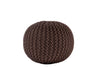 Ava Knitted Pouf BROWN Deals499