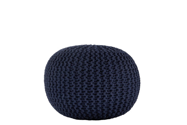 Ava Knitted Pouf NAVY BLUE Deals499