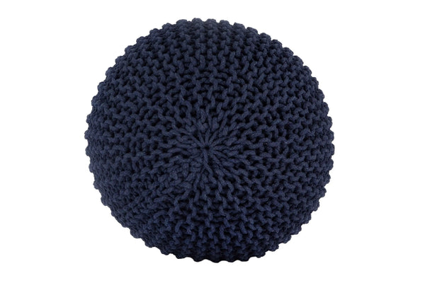 Ava Knitted Pouf NAVY BLUE Deals499