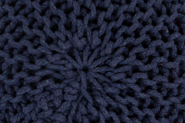 Ava Knitted Pouf NAVY BLUE Deals499