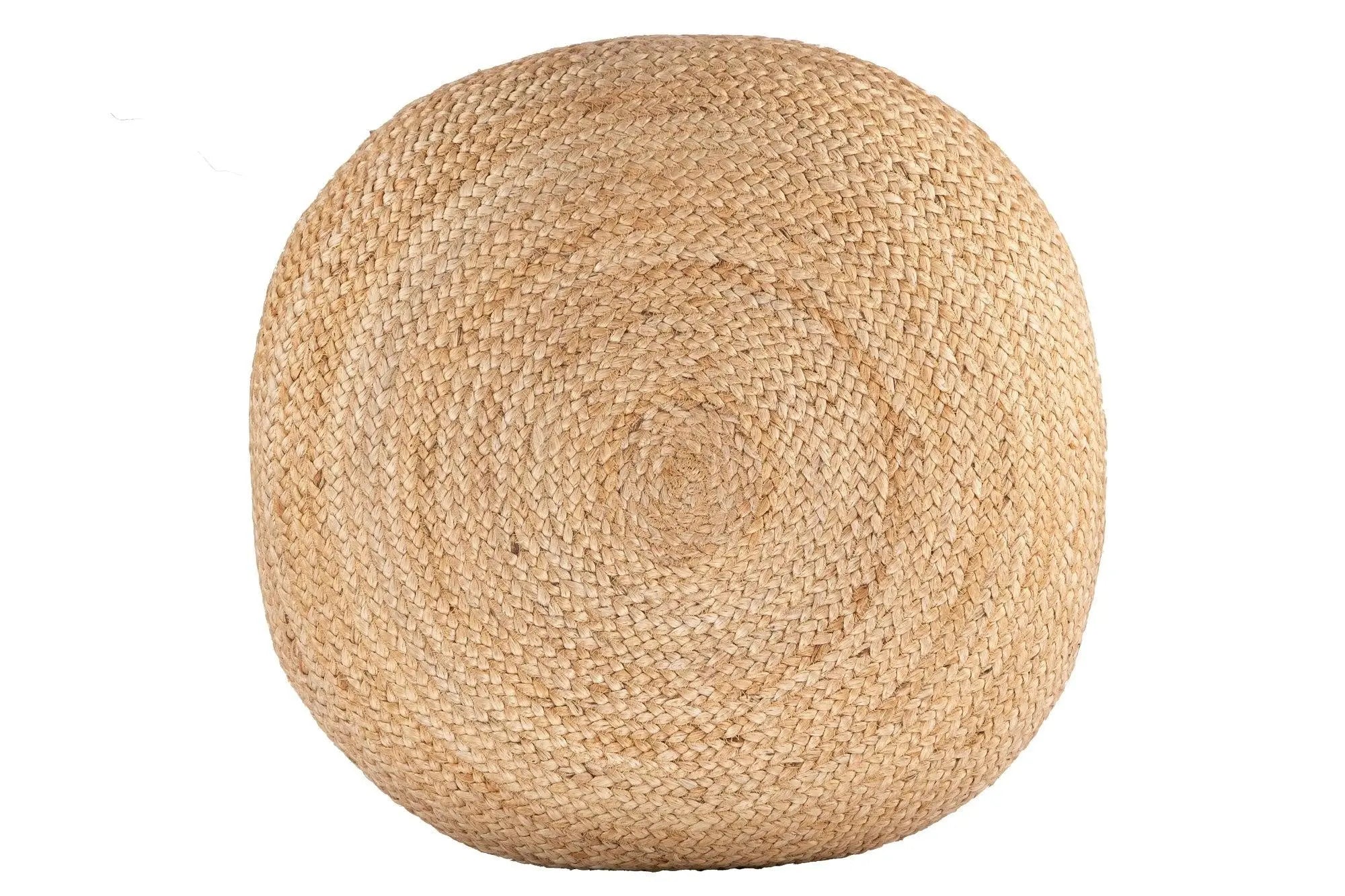 Ava Round Jute Pouf NATURAL 26x7 Deals499