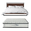 Azure Wood Bed Frame With Comforpedic Mattress Package Deal Bedroom Set White, Brown King Deals499