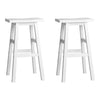 Artiss Set of 2 Beech Wood Bar Stools - White Deals499