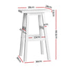 Artiss Set of 2 Beech Wood Bar Stools - White Deals499