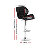 Artiss Set of 2 Kitchen Bar Stools - Black and Chrome Deals499