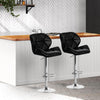 Artiss Set of 2 Kitchen Bar Stools - Black and Chrome Deals499