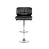 Artiss Set of 4 PU Leather Gas Lift Bar Stools - Black and Chrome Deals499