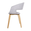 Artiss Set of 2 Timber Wood and Fabric Dining Chairs - Light Grey Deals499